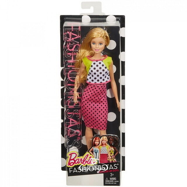 Кукла Барби Игра с Модой - в наряде в горошек 29 см Mattel