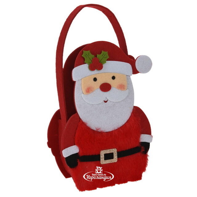 Сумка для подарков Санта-Клаус 22 см, фетр Koopman