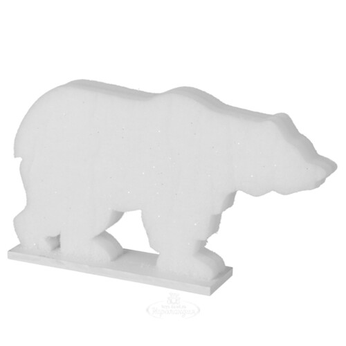 Декоративная фигура с подсветкой Полярный Медведь 33*19 см 3 холодных белых LED лампы, на батарейках Koopman