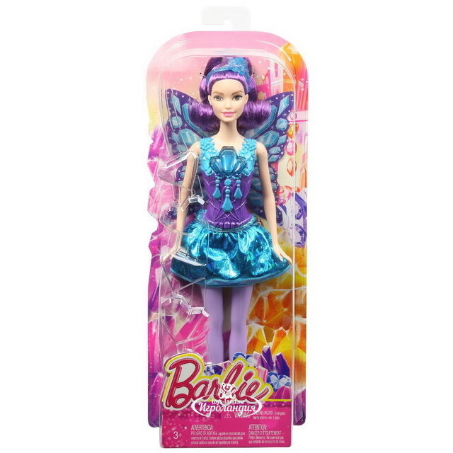 Кукла Барби - Фея в фиолетово-голубом наряде 29 см Mattel