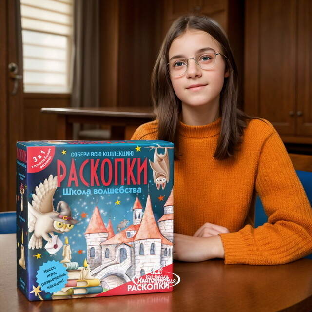 Супербольшой набор для раскопок 3 в 1: Школа волшебства Bumbaram