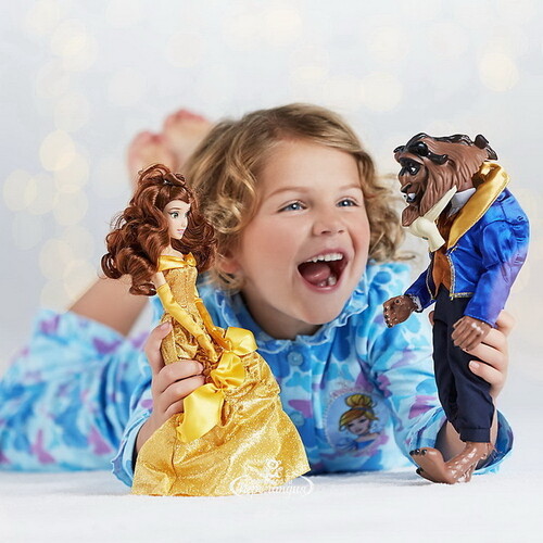Кукла Дисней Бель с Чипом - Красавица и Чудовище 30 см Disney Store