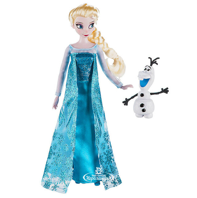 Кукла Дисней Эльза с Олафом - Холодное Сердце 30 см Disney Store