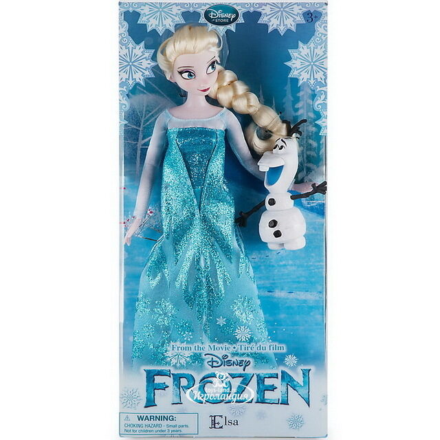 Кукла Дисней Эльза с Олафом - Холодное Сердце 30 см Disney Store