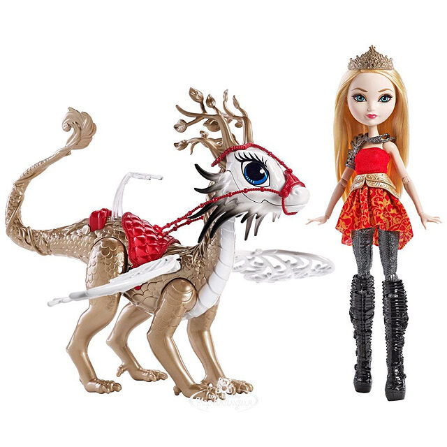 Кукла Эппл Вайт с драконом Игры Драконов 26 см (Ever After High) Mattel