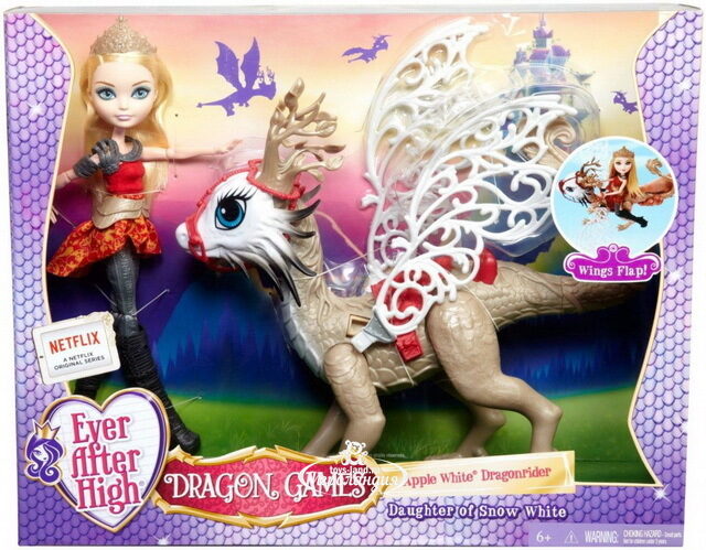 Кукла Эппл Вайт с драконом Игры Драконов 26 см (Ever After High) Mattel