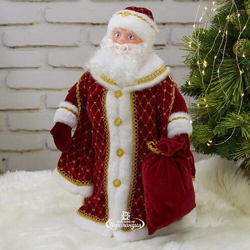 Фигура Дед Мороз - Царская зима 50 см, в красном кафтане Коломеев