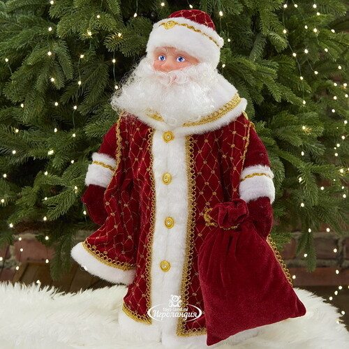 Фигура Дед Мороз - Царская зима 50 см, в красном кафтане Коломеев