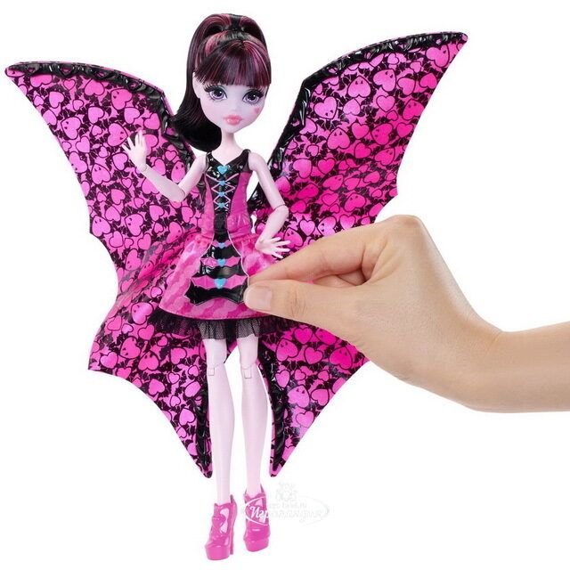 Кукла Дракулаура в наряде-трансформере Летучая мышь 26 см (Monster High) Mattel