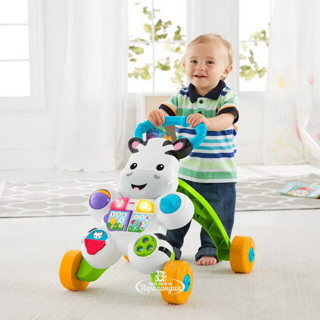 Ходунки-каталка Зебра со светом и звуком Fisher Price