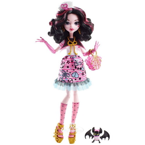 Кукла Дракулаура с питомцем Пиратская авантюра - Кораблекрушение 26 см (Monster High) Mattel