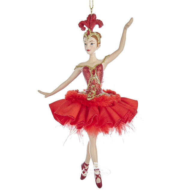 Ёлочная игрушка Балерина Жар-птица 17 см, подвеска Kurts Adler