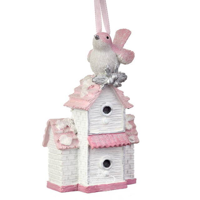 Елочная игрушка Птичка Физалия - Fiaba Rosa 10 см, подвеска Kurts Adler (Куртс Адлер)