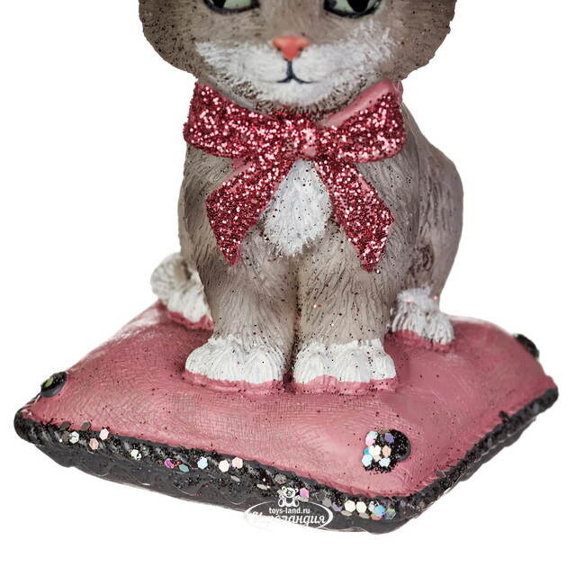 Елочная игрушка Котенок Мурзик в шляпе, 8 см Kurts Adler