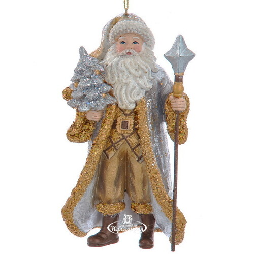 Елочная игрушка Санта с елочкой: Berceuse 13 см, подвеска Kurts Adler
