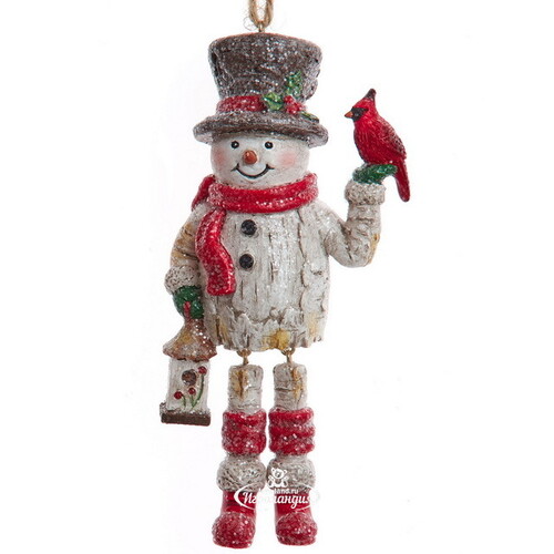 Елочная игрушка Снеговик Маркус 13 см, подвеска Kurts Adler