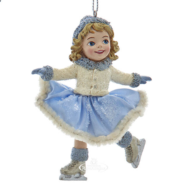 Елочная игрушка Девочка Кирси на коньках - Северный Ансамбль 10 см Kurts Adler