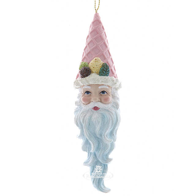 Елочная игрушка Санта - Blue Ice Cream из Зефирного Королевства 15 см Kurts Adler