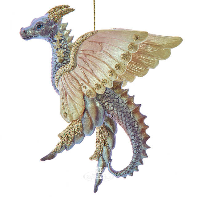 Елочная игрушка Дракон Сильвэйн - Butterfly Wings 12 см Kurts Adler