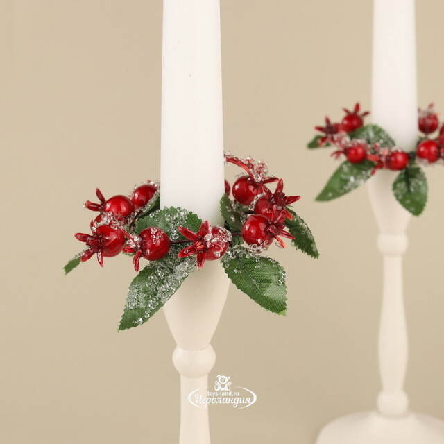 Венок для свечи Ягоды во Льдинках 9 см Swerox