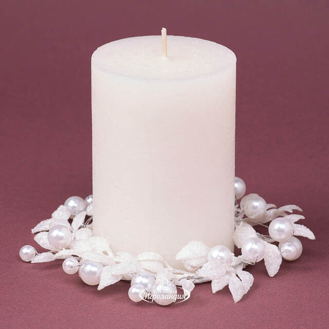 Венок для свечи Снежная Дымка 12 см Swerox