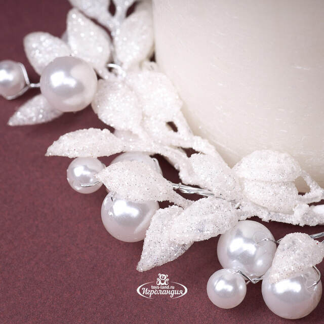 Венок для свечи Снежная Дымка 12 см Swerox