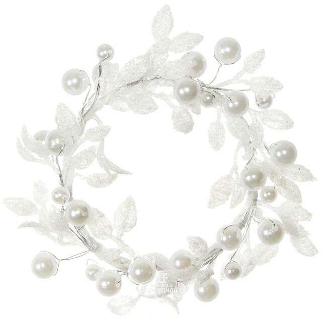 Венок для свечи Снежная Дымка 12 см Swerox