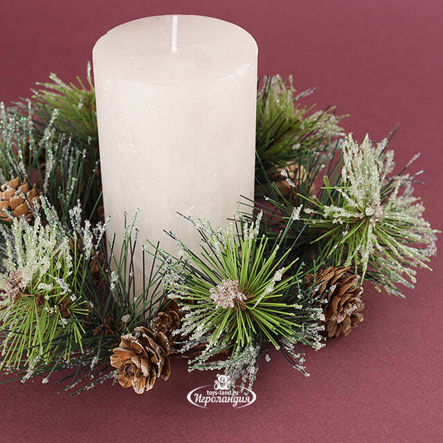 Венок для свечи Сосновый Шарм 18 см Swerox