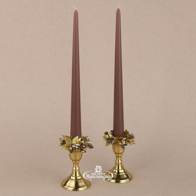 Подсвечник для одной свечи Castel del Monte 9 см, золотой Kaemingk