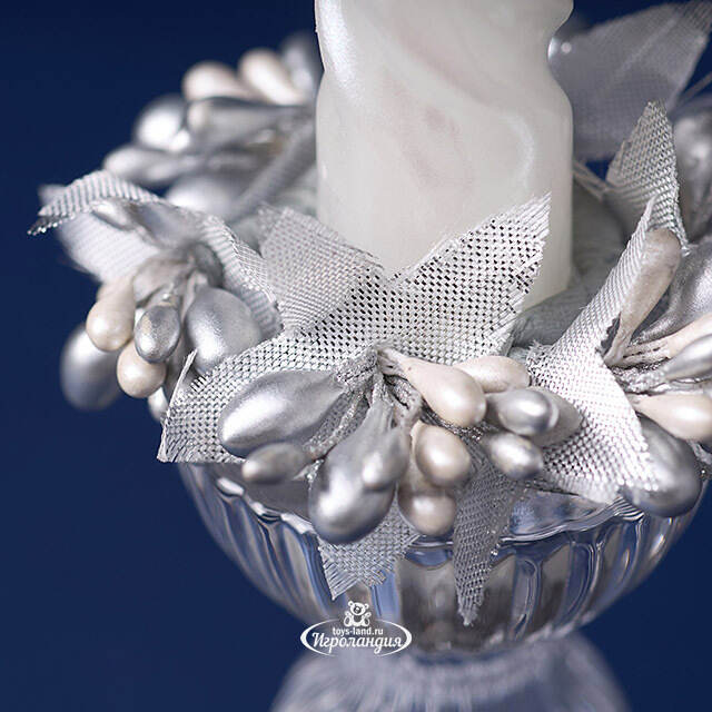 Венок для свечи Снегопад в Сан-Марино 7 см Swerox