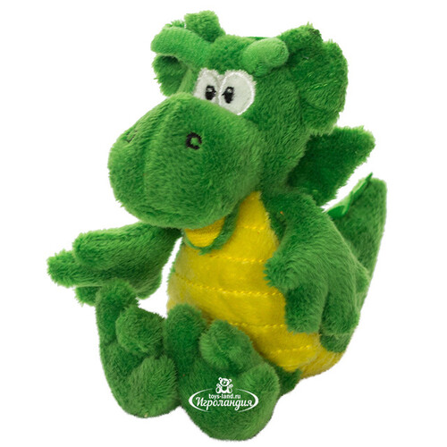 Мягкая игрушка Дракоша зеленый 15 см Snowmen