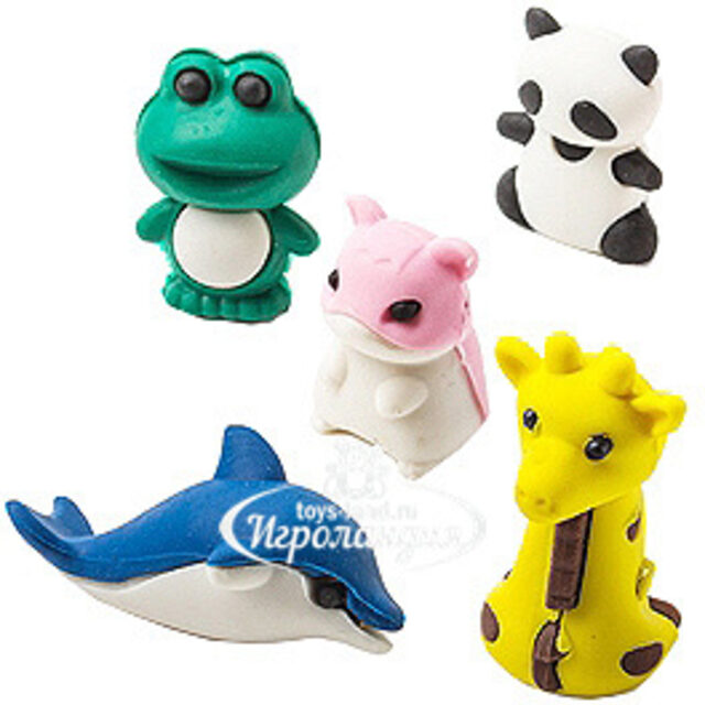 Ластики - пазлы Животные, 5 шт Ластик-пазл