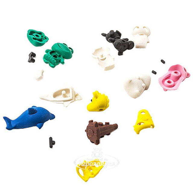 Ластики - пазлы Животные, 5 шт Ластик-пазл