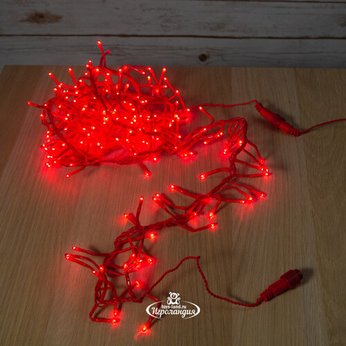 Электрогирлянда Фейерверк Cluster Lights 200 красных микроламп 2 м, красный ПВХ, соединяемая, IP20 Snowhouse