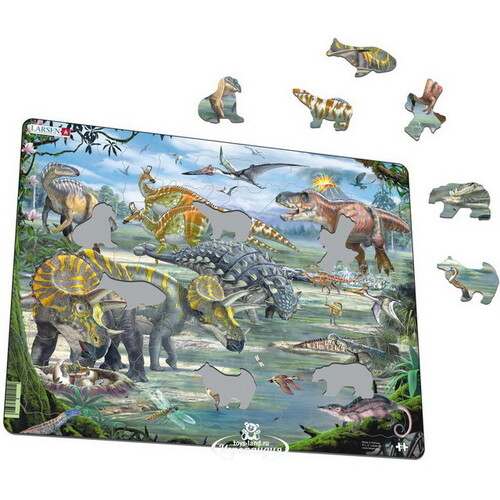 Детский пазл Динозавры, 65 элементов LARSEN