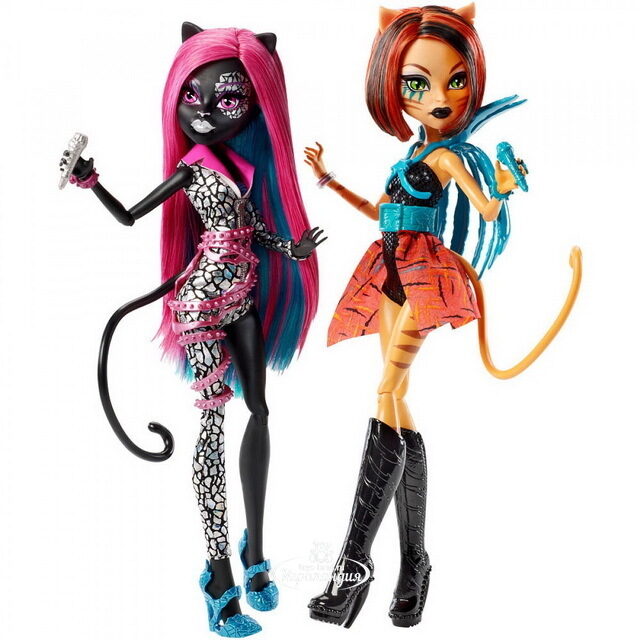 Набор кукол Кэтти Нуар и Торалей Страйп Дерзкие рокерши (Monster High) Mattel