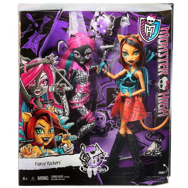 Набор кукол Кэтти Нуар и Торалей Страйп Дерзкие рокерши (Monster High) Mattel