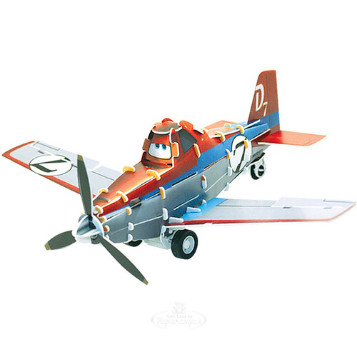 3D пазл Самолеты - Дасти с моторчиком, 24 элемента, 13 см IQ Puzzle
