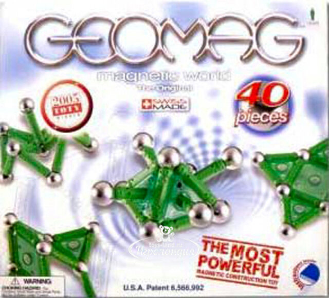 Конструктор GEOMAG Hyper Green, 60 дет.