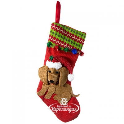 Новогодний носок Очаровательный Спаниель 53 см Holiday Classics