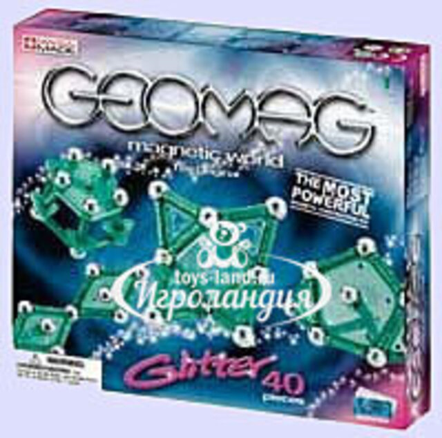 Конструктор GEOMAG Glitter Red, 40 дет.