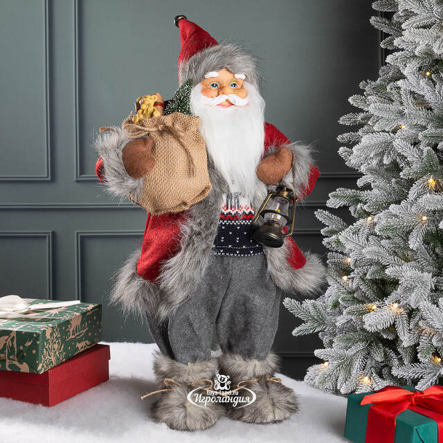 Норвежский Санта с подарками и фонариком 60 см Peha