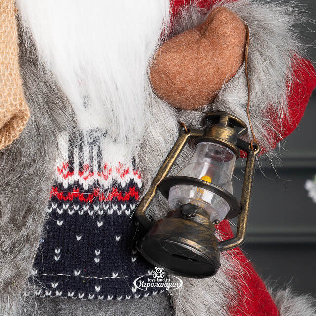 Норвежский Санта с подарками и фонариком 60 см Peha