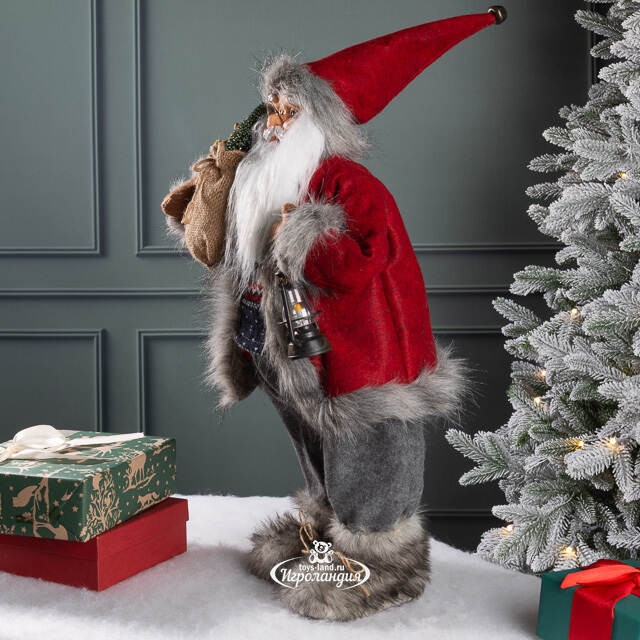 Норвежский Санта с подарками и фонариком 60 см Peha