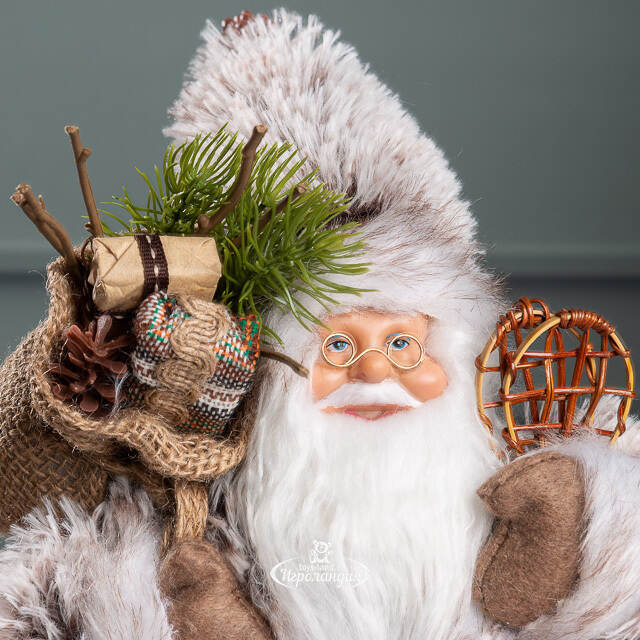 Фигура под елку Санта - Скандинавский кудесник с подарками 25 см Peha