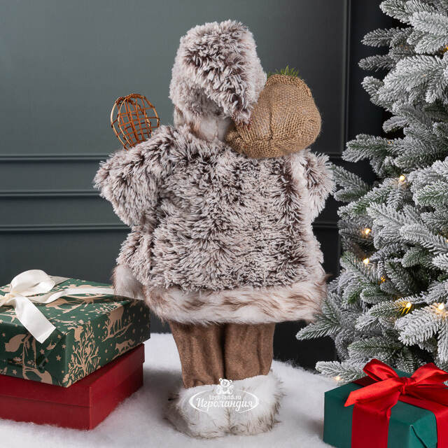 Фигура под елку Санта - Скандинавский кудесник с подарками 45 см Peha