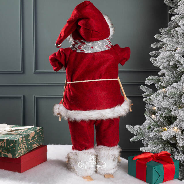 Фигура под елку Норвежский Снеговик Флоренц на лыжах 60 см Peha