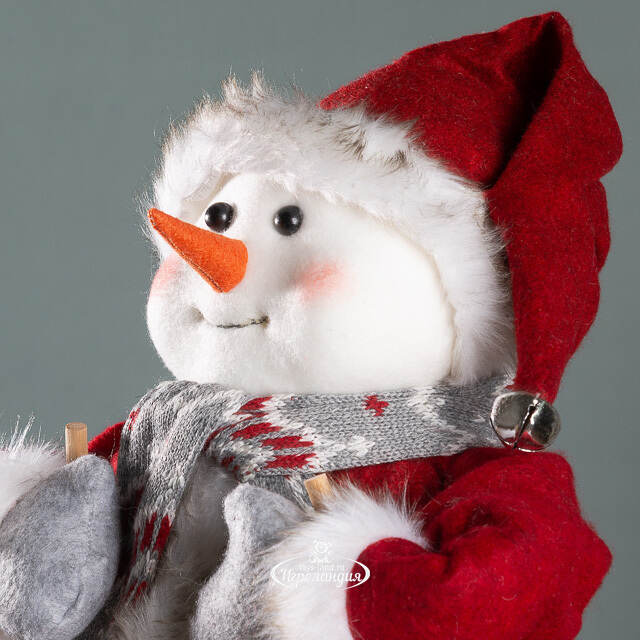 Фигура под елку Норвежский Снеговик Флоренц на лыжах 60 см Peha