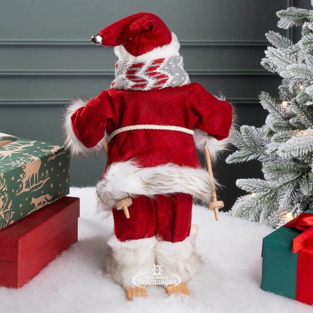 Фигура под елку Норвежский Снеговик Флоренц на лыжах 30 см Peha