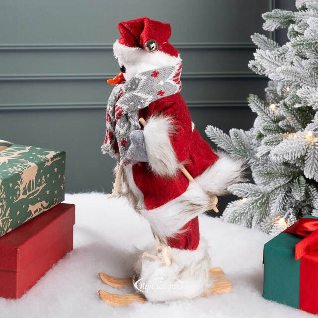 Фигура под елку Норвежский Снеговик Флоренц на лыжах 30 см Peha